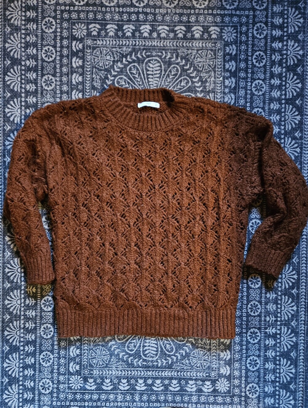 MNG Suit Oversized Rust Orange Sweater